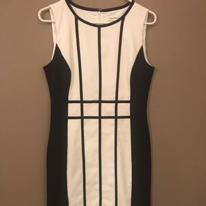 Black and white Calvin Klein Dress